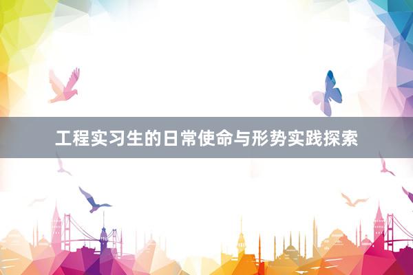 工程实习生的日常使命与形势实践探索